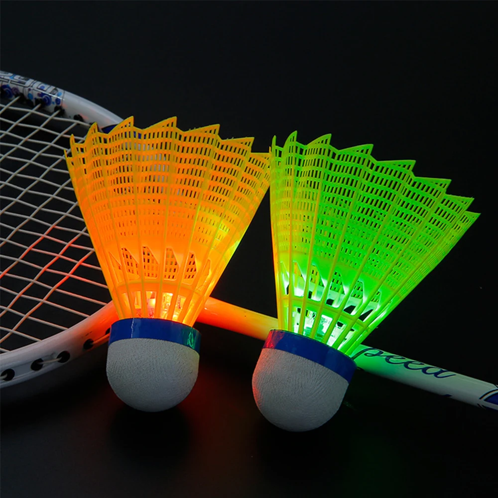 Night 4Pcs Colorful Lighting Balls Light Up Training Ball LED Badminton Luminous Badminton Shuttlecocks
Night 4Pcs Colorful Lighting Balls Light Up Training Ball LED Badminton Luminous Badminton Shuttlecocks