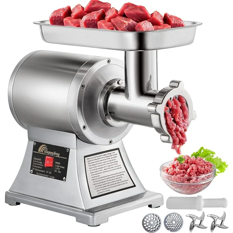 Happybuy Commercial Meat Grinder,550LB/h 1100W, 220 RPM Heavy Duty Stainless Steel Industrial Meat Mincer w/2 Blades, Grinding P
Happybuy Commercial Meat Grinder,550LB/h 1100W, 220 RPM Heavy Duty Stainless Steel Industrial Meat Mincer w/2 Blades, Grinding P