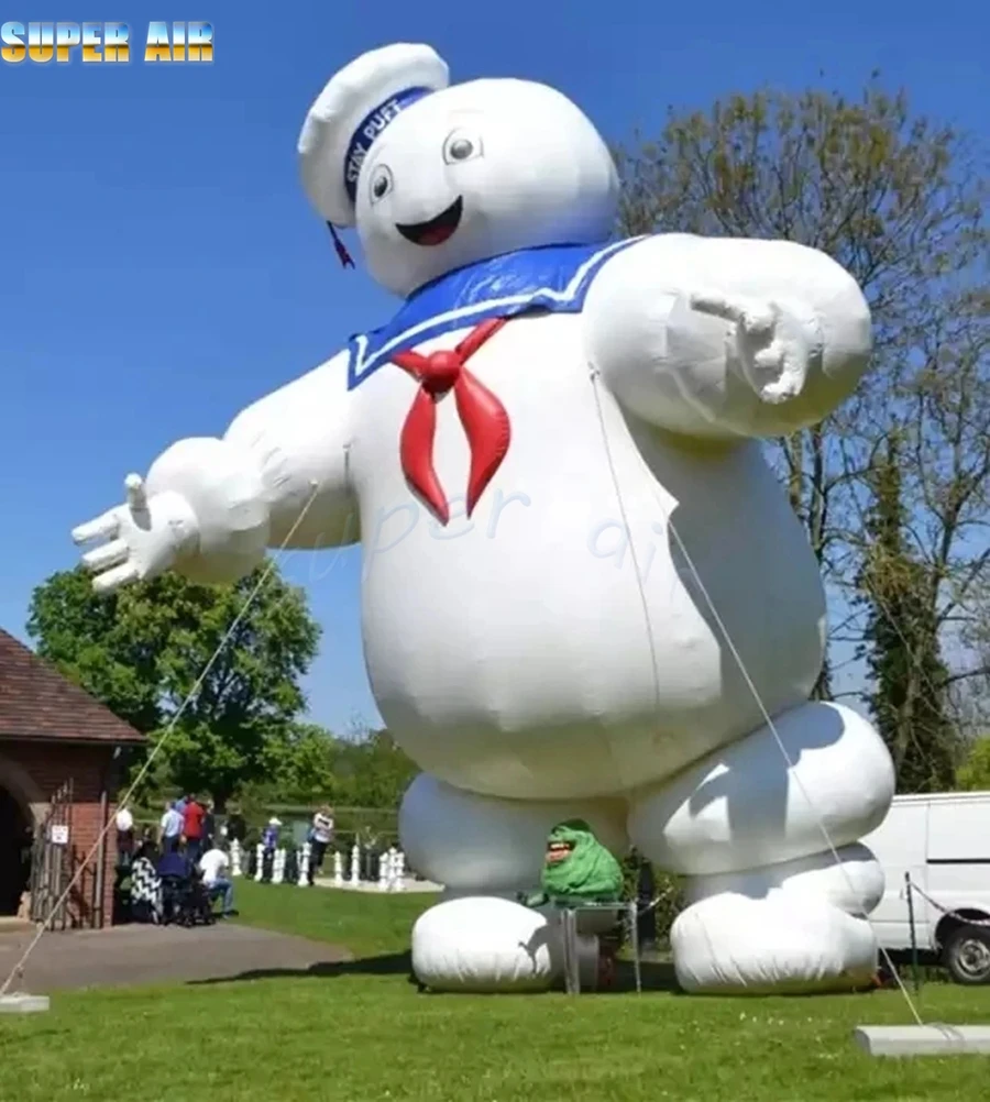 Outdoor Advertising huge model inflatable marshmallow man with led light for advertising decoration 
Outdoor Advertising huge model inflatable marshmallow man with led light for advertising decoration