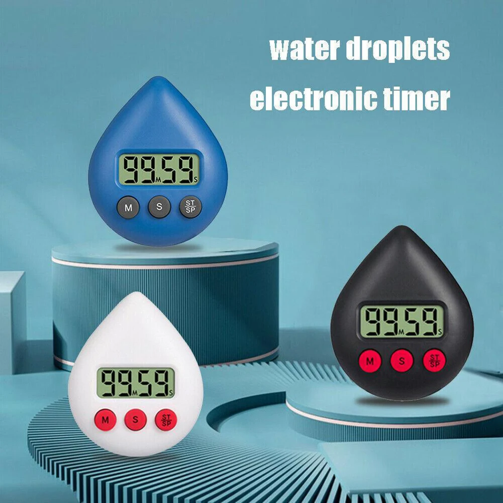 Digital Timer Kitchen Shower Timer Three Color Splash Proof Waterproof Energy Saver Digital Timer Water Drop Electronic Timer
Digital Timer Kitchen Shower Timer Three Color Splash Proof Waterproof Energy Saver Digital Timer Water Drop Electronic Timer