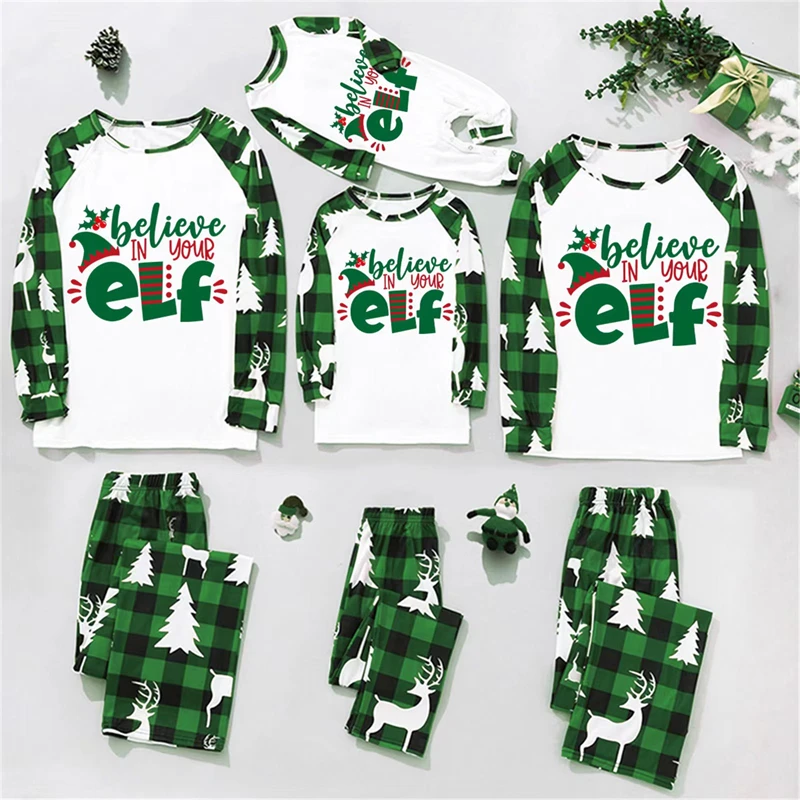 2023 Christmas Pajamas Family Matching Outfits Elf Father Mother Kids Pajamas Set Daddy Mommy and Me Pj's Clothes Baby Romper
2023 Christmas Pajamas Family Matching Outfits Elf Father Mother Kids Pajamas Set Daddy Mommy and Me Pj's Clothes Baby Romper