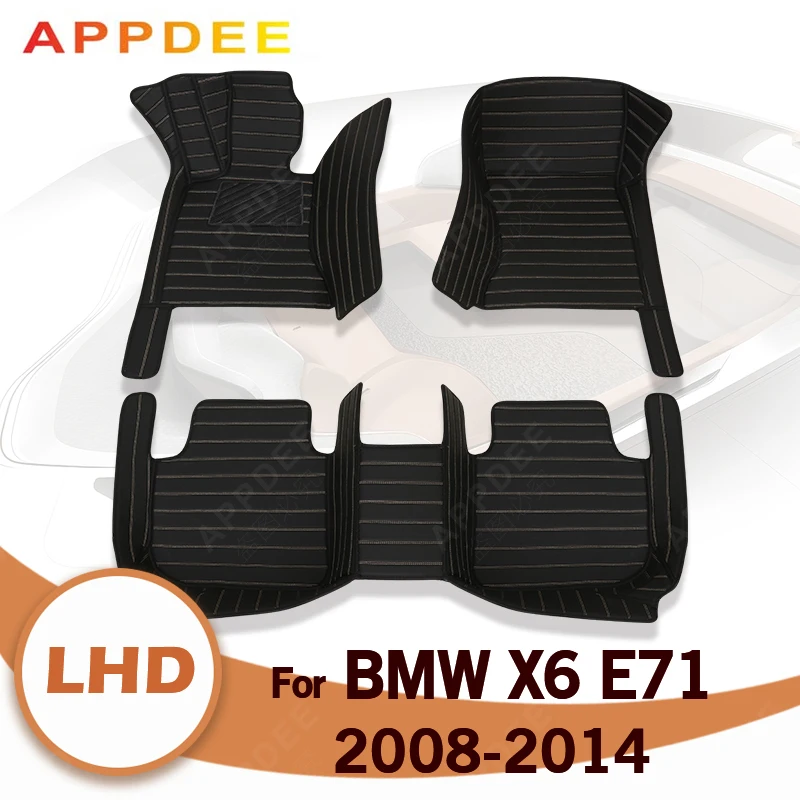 

APPDEE Car floor mats for BMW X6 E71 2008 2009 2010 2012 2013 2014 Custom auto foot Pads automobile carpet cover