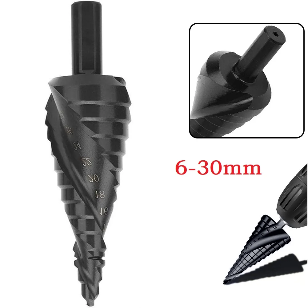 13 Steps Black Nitriding Step Triangle Shank HSS Step Drill Bit Hole Cutter for Steel Wood Thin Iron Aluminum Alloy 6 30mm
13 Steps Black Nitriding Step Triangle Shank HSS Step Drill Bit Hole Cutter for Steel Wood Thin Iron Aluminum Alloy 6 30mm