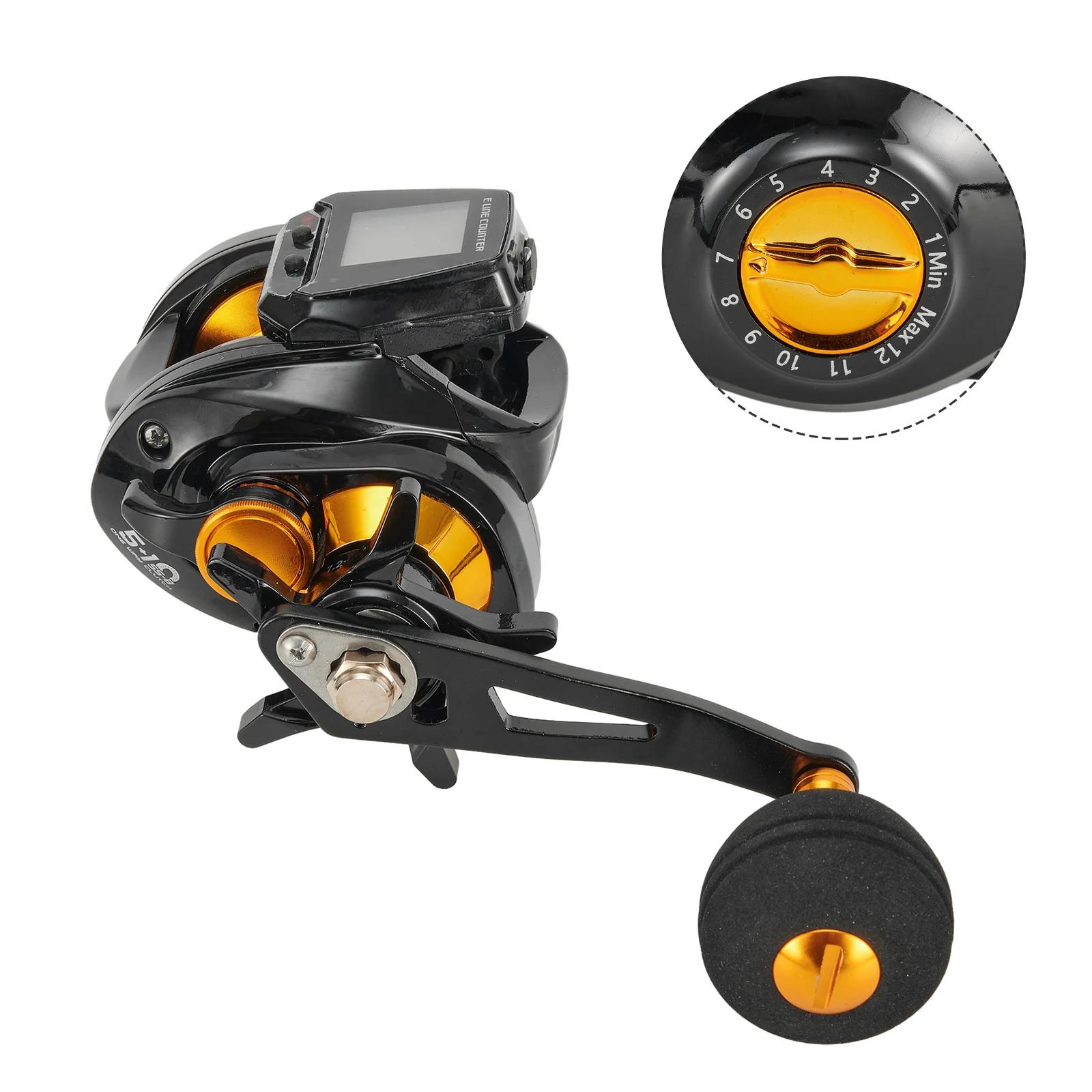 6.3:1 Digital Fishing Baitcasting Reel With Accurate Line Counter Large Display Bite Alarm Carp Fishing Fishing Reel
6.3:1 Digital Fishing Baitcasting Reel With Accurate Line Counter Large Display Bite Alarm Carp Fishing Fishing Reel