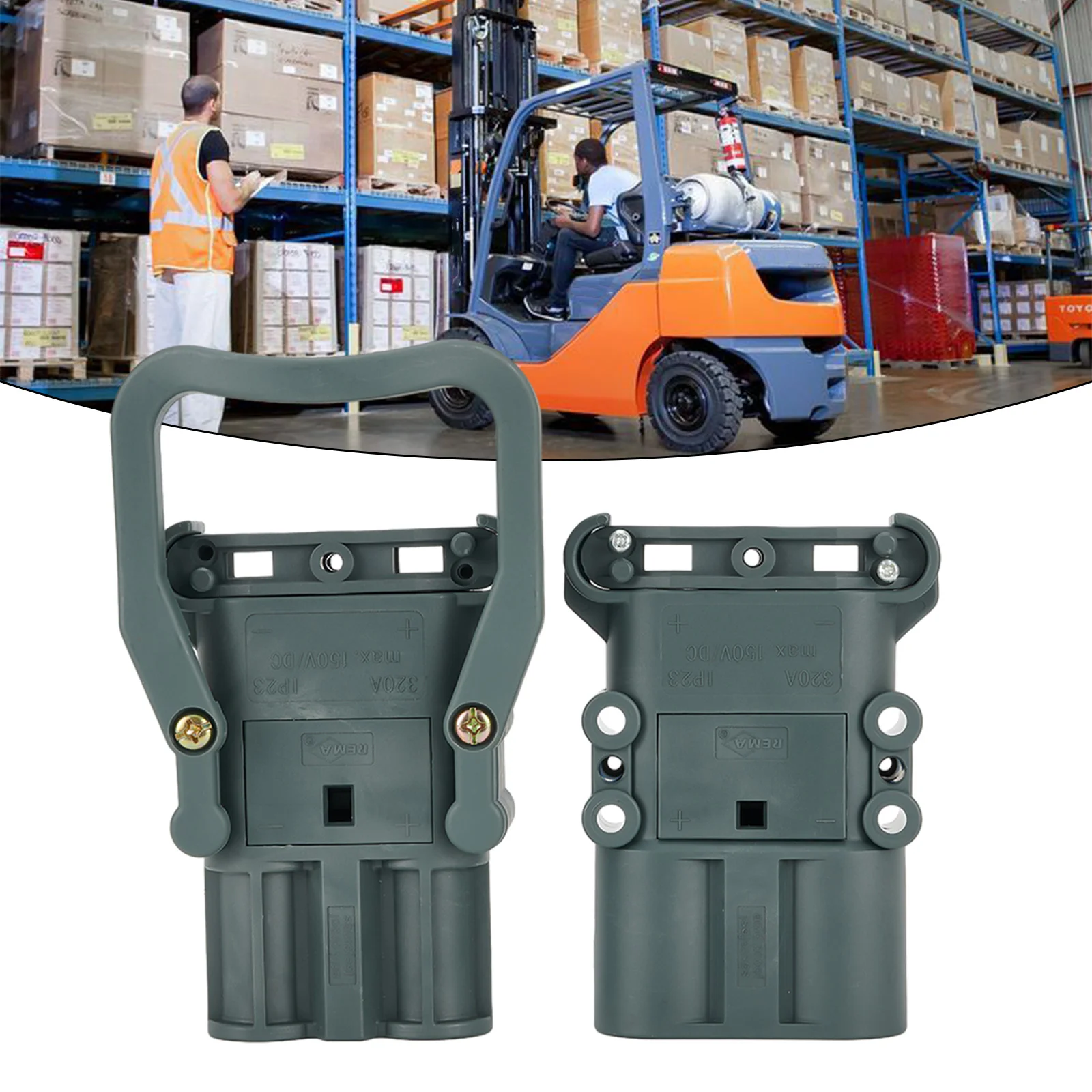 80/160/320A 150V Forklift Power Connector AC/DC Battery Connector Plated Copper Terminal IP23 Electric Charging Plug
80/160/320A 150V Forklift Power Connector AC/DC Battery Connector Plated Copper Terminal IP23 Electric Charging Plug