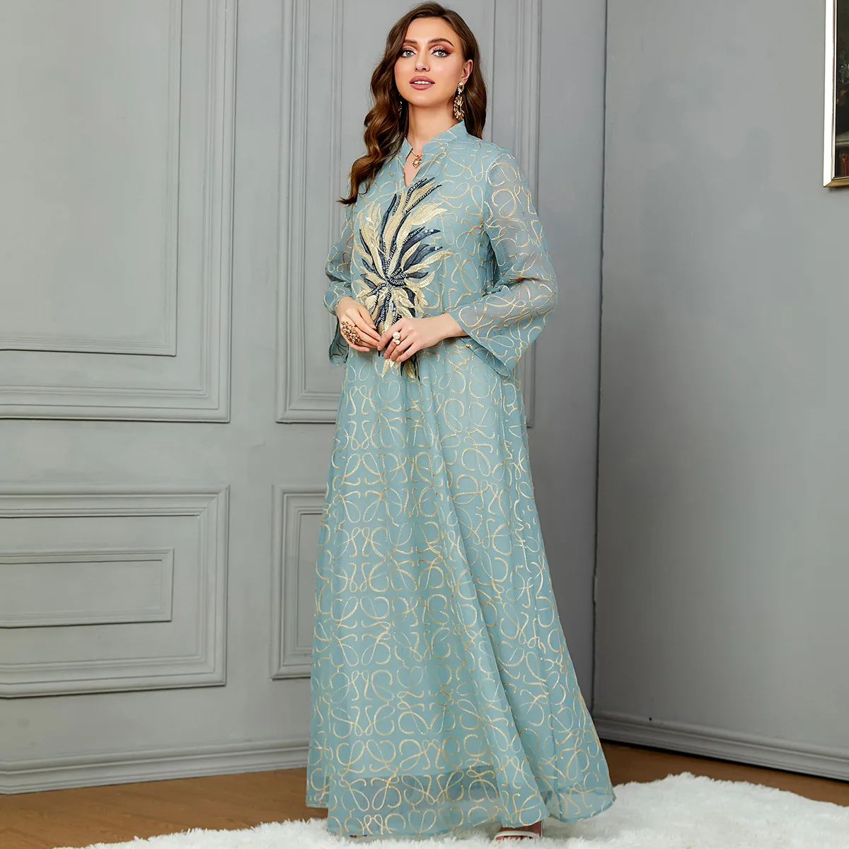 Этнические Caftan Marocain Femme Jalabiyat Арабские исламские платья, твердые блестки, вышивка, свободный халат, одежда
Этнические Caftan Marocain Femme Jalabiyat Арабские исламские платья, твердые блестки, вышивка, свободный халат, одежда