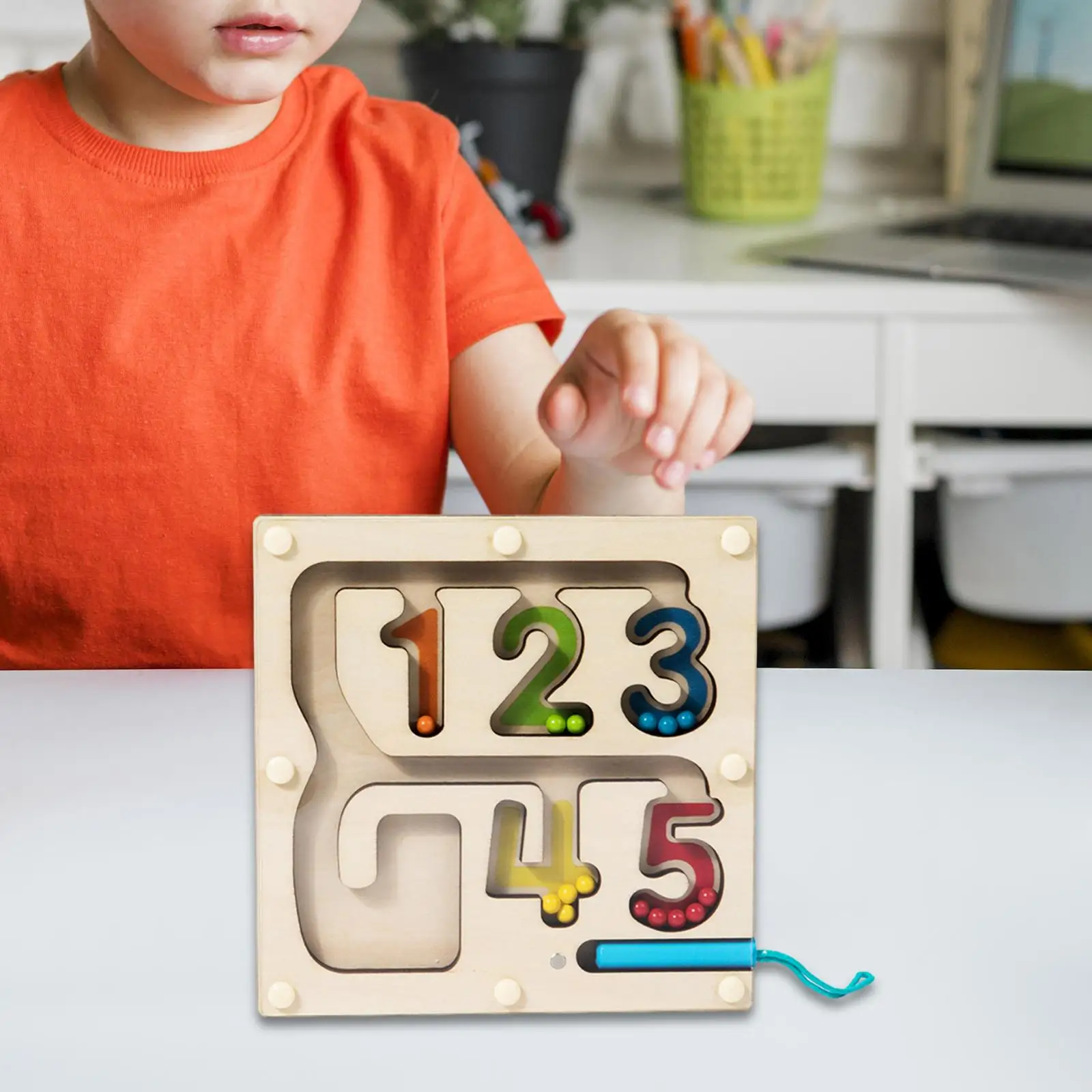 Color Bead Maze Learning Family Games Travel Toy Activities Fine Motor Magnetic Color & Number Maze for Kids Ages 3-5 Preschool
Color Bead Maze Learning Family Games Travel Toy Activities Fine Motor Magnetic Color & Number Maze for Kids Ages 3-5 Preschool