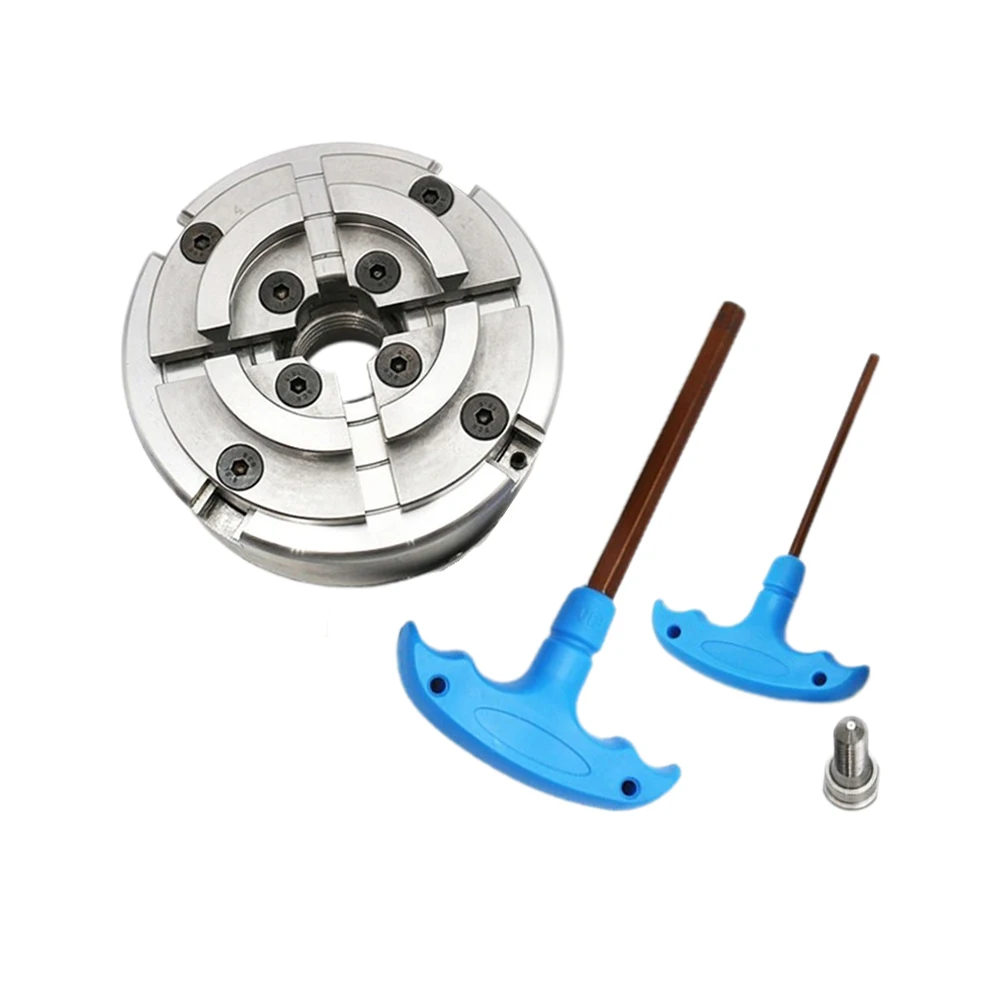 4 Jaw Lathe Chuck Woodworking Machine Tools 4" Accessories H3/H8 Wrench M33 Thread Scroll Chuck Self Centering Brand New
4 Jaw Lathe Chuck Woodworking Machine Tools 4" Accessories H3/H8 Wrench M33 Thread Scroll Chuck Self Centering Brand New
