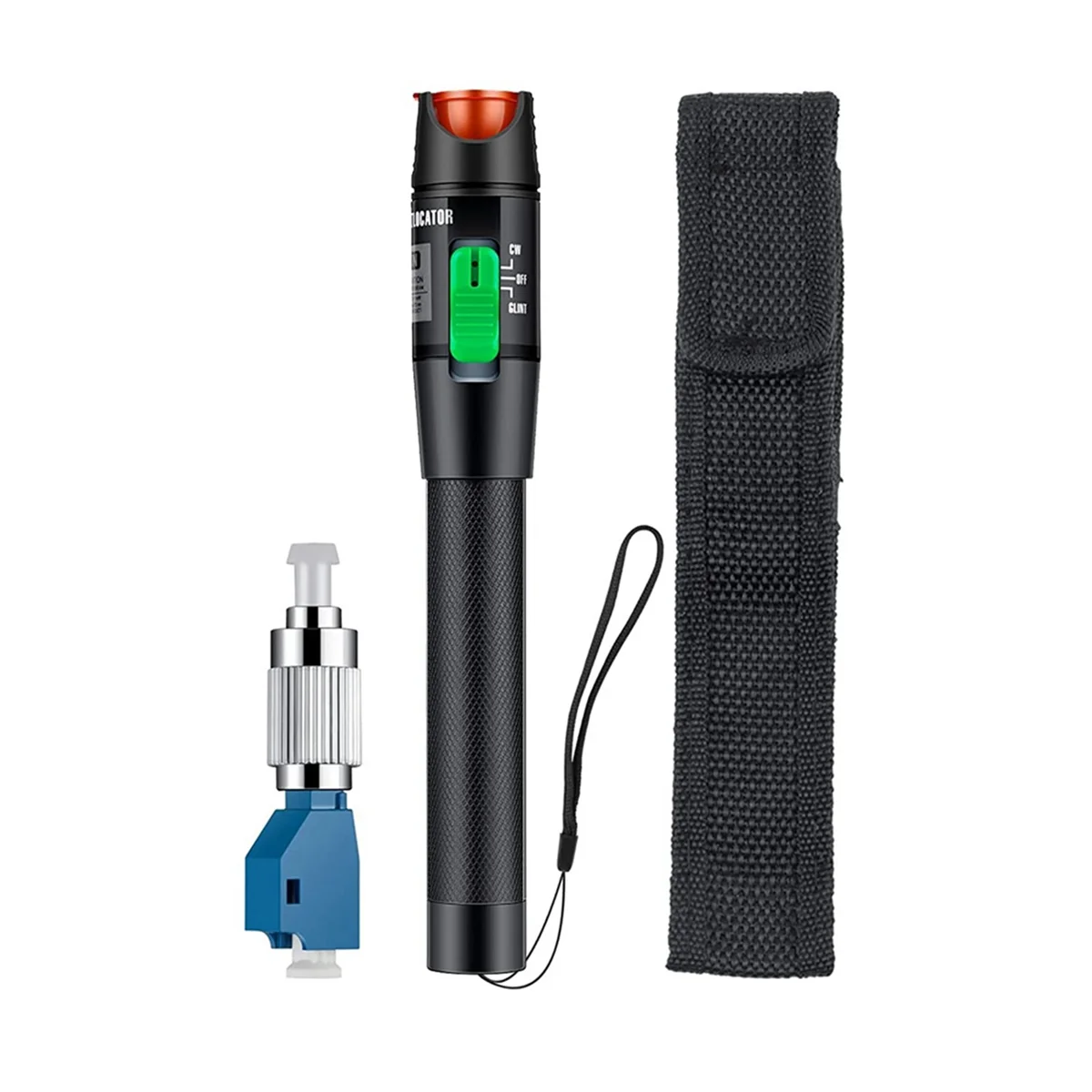 30MW 30KM Visual Fault Locator Fiber Light Tester VFL Optic Cable with Single Mode FC Male to LC Female Adapter A
30MW 30KM Visual Fault Locator Fiber Light Tester VFL Optic Cable with Single Mode FC Male to LC Female Adapter A
