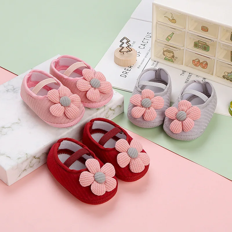 

SUNFLOWER Summer Bowknot Single Baby Shoes Baby Shoes Soft Bottom Sandals Children's Shoes Toddler Breathable Princess 916