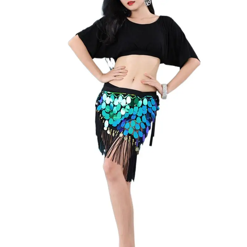 Women Oriental Sparkly Practice Dancewear Bellydance Lesson Wear Costume Top Sequins Tassel Hip Scarf Rave Outfit Clothings
Women Oriental Sparkly Practice Dancewear Bellydance Lesson Wear Costume Top Sequins Tassel Hip Scarf Rave Outfit Clothings