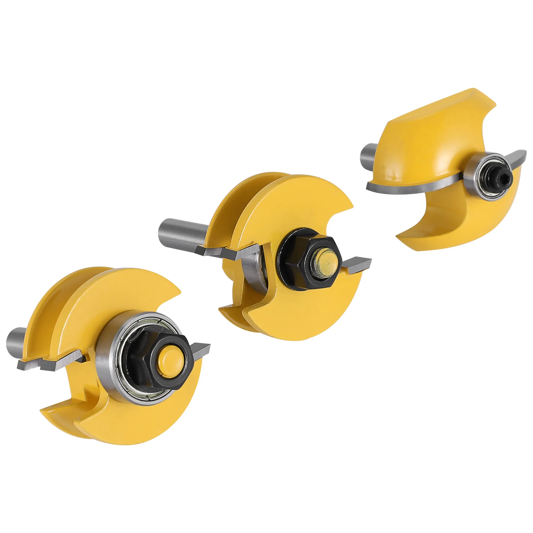 3PCS Set 8mm Shank Raised Panel Cabinet Door Router Bit Set 3 Bit Woodworking Milling Cutter Router Bits
3PCS Set 8mm Shank Raised Panel Cabinet Door Router Bit Set 3 Bit Woodworking Milling Cutter Router Bits