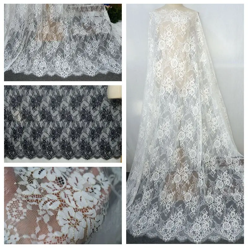 French Eyelash Lace Fabric, Wedding Fabric, High Quality Material, Off White, Black, 1 Piece, 1.5x3 m
French Eyelash Lace Fabric, Wedding Fabric, High Quality Material, Off White, Black, 1 Piece, 1.5x3 m