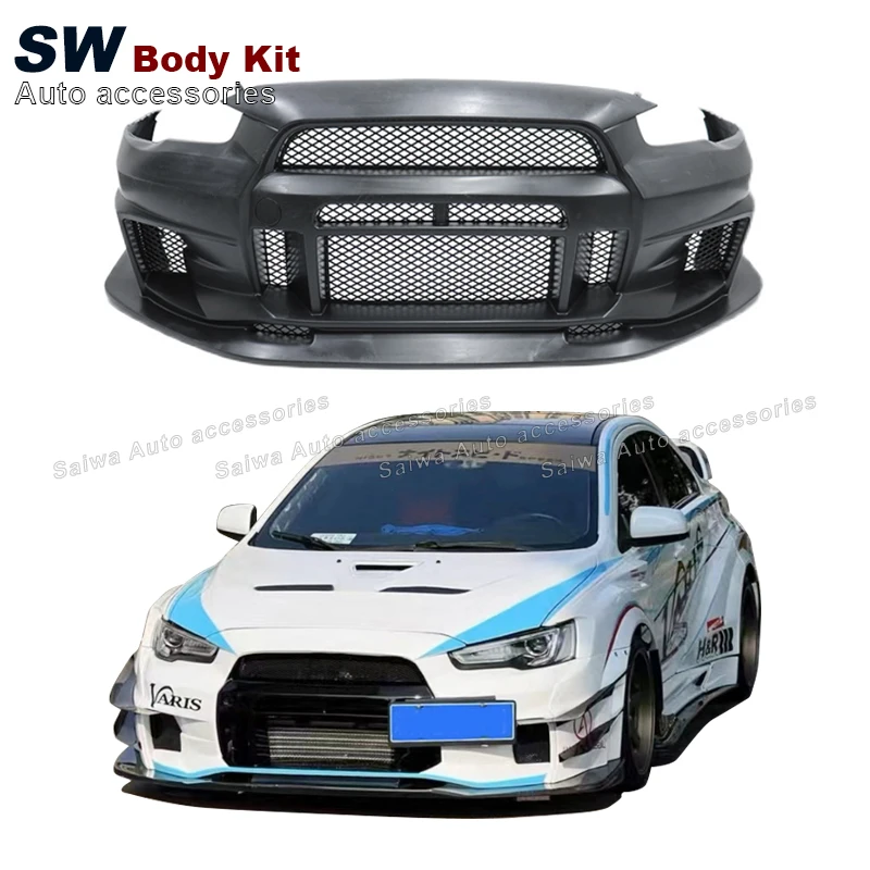 

Vrs Style Front Bumper For MITSUBISHI EVOLUTION EVO 10 2008-2015 EVO Bumper Auto Parts Performance Kit