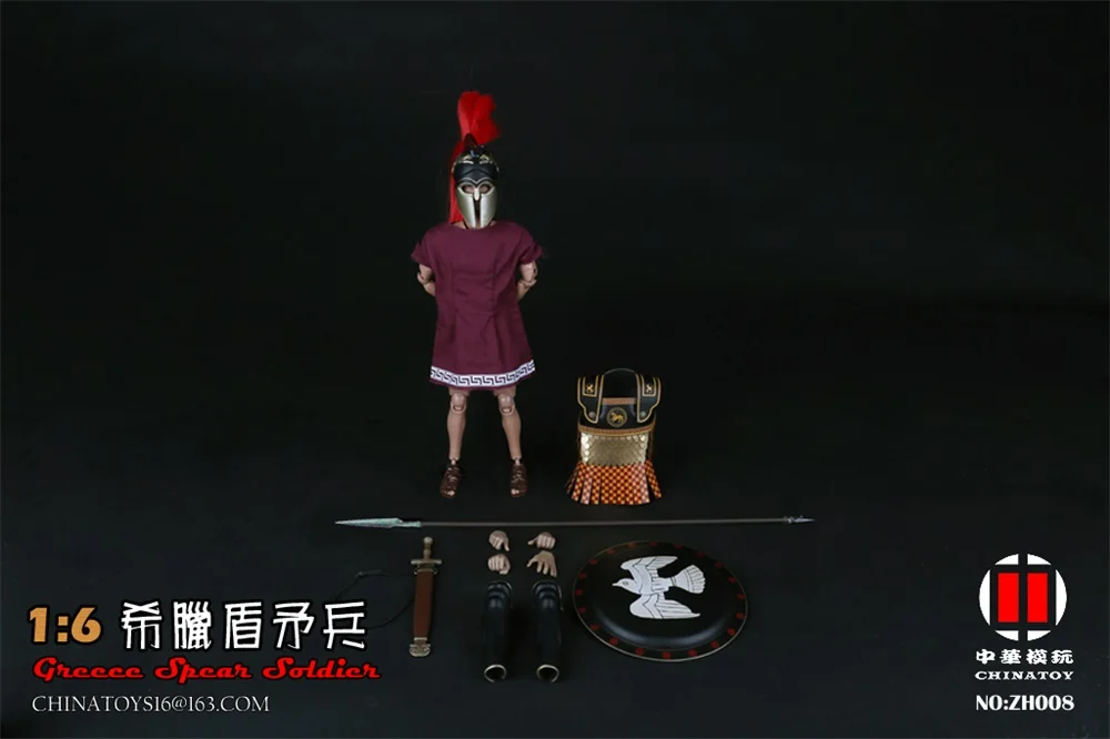 In Stock 1/6th ZH008 Greek Shield Spear Moveable Soldier Doll Full Set For Fans Collection
In Stock 1/6th ZH008 Greek Shield Spear Moveable Soldier Doll Full Set For Fans Collection