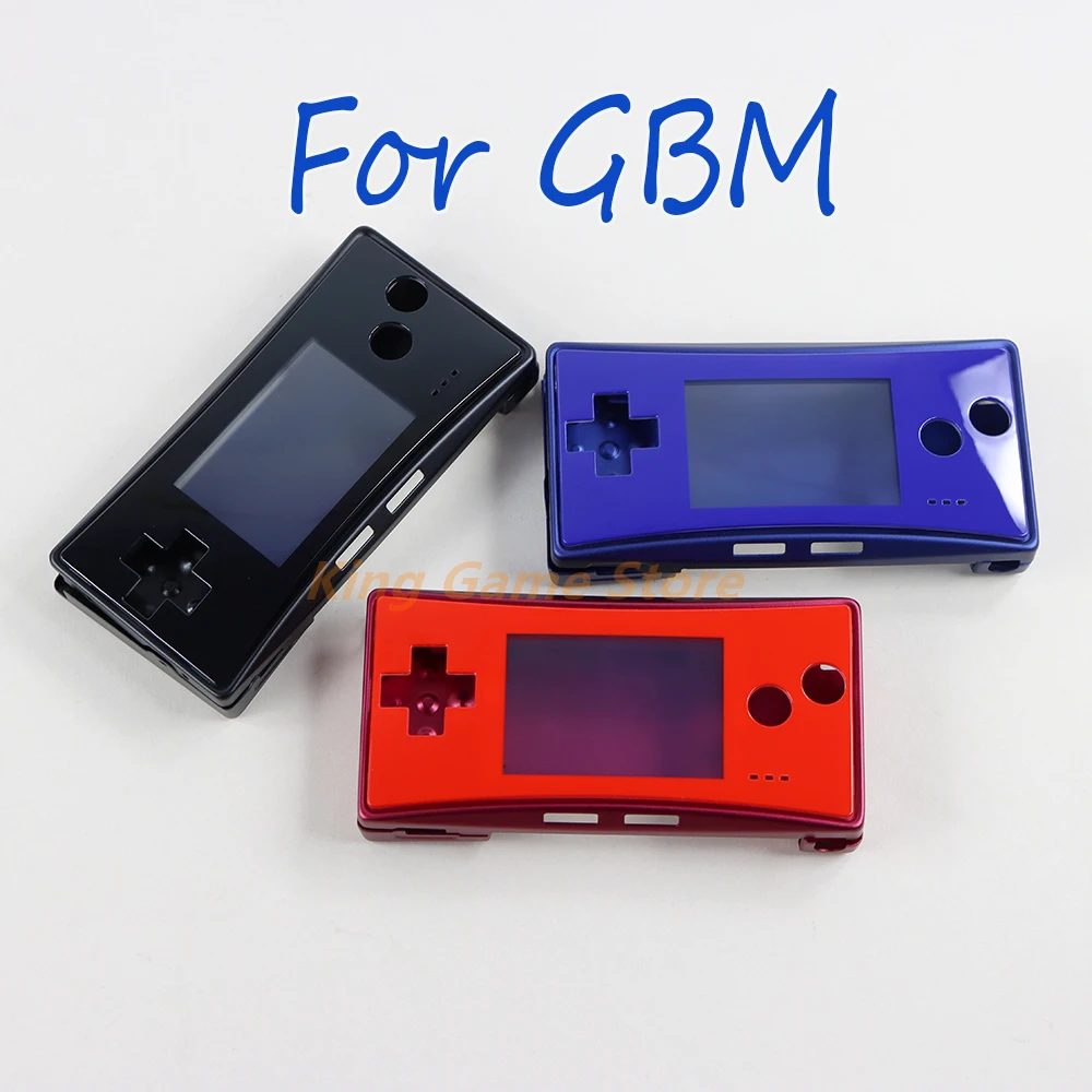 

1set For Gameboy Micro GBM Front Back Cover Faceplate Holder Battery Cover With Screws Full Metal Housing Shell Case