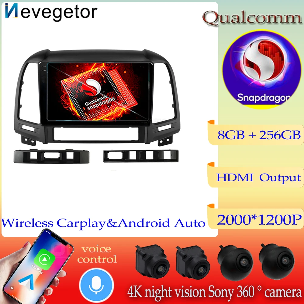 Qualcomm Snapdragon Android13 Car Radio DVD For Hyundai Santa Fe 2 2006-2012 Multimedia Player GPS Navigation 2din QLED Screen
Qualcomm Snapdragon Android13 Car Radio DVD For Hyundai Santa Fe 2 2006-2012 Multimedia Player GPS Navigation 2din QLED Screen