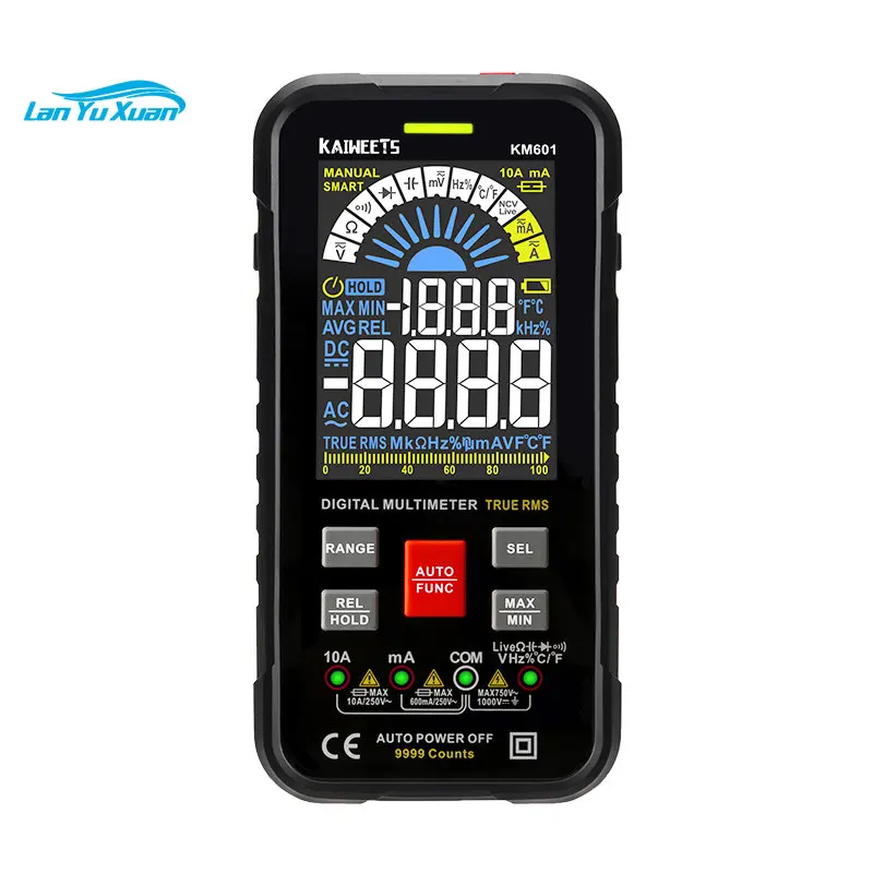 Kaiweets KM601 Digital Multimetro Smart Auto Home Using Multifunction Multimeter
Kaiweets KM601 Digital Multimetro Smart Auto Home Using Multifunction Multimeter