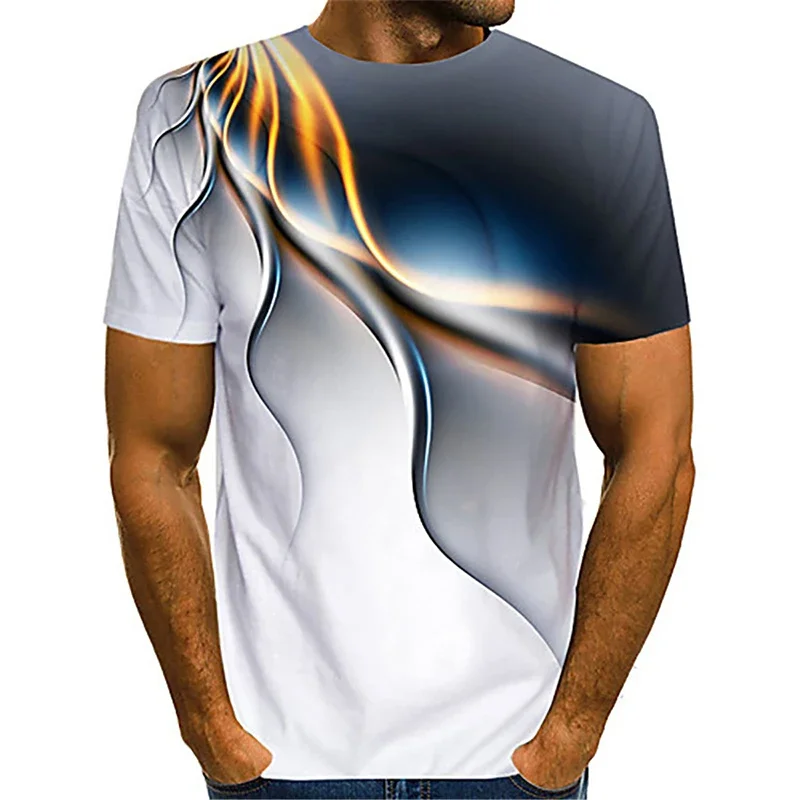 Men's Short-sleeved T-shirt Fashion Light Sense Technology 3D Printing Short-sleeved Men's Summer Casual Comfort Outdoor Tee
Men's Short-sleeved T-shirt Fashion Light Sense Technology 3D Printing Short-sleeved Men's Summer Casual Comfort Outdoor Tee