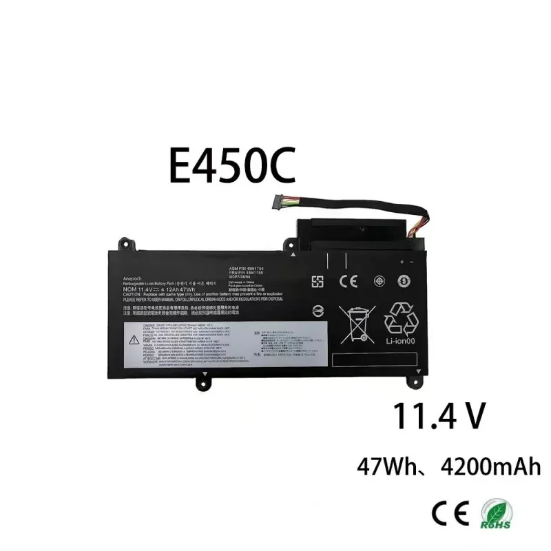 100% original 4200mAh For Lenovo E450 E455 E450C E460 E460C E465 45N1752 /53 /54 /55 TP00067A /67C laptop battery
100% original 4200mAh For Lenovo E450 E455 E450C E460 E460C E465 45N1752 /53 /54 /55 TP00067A /67C laptop battery