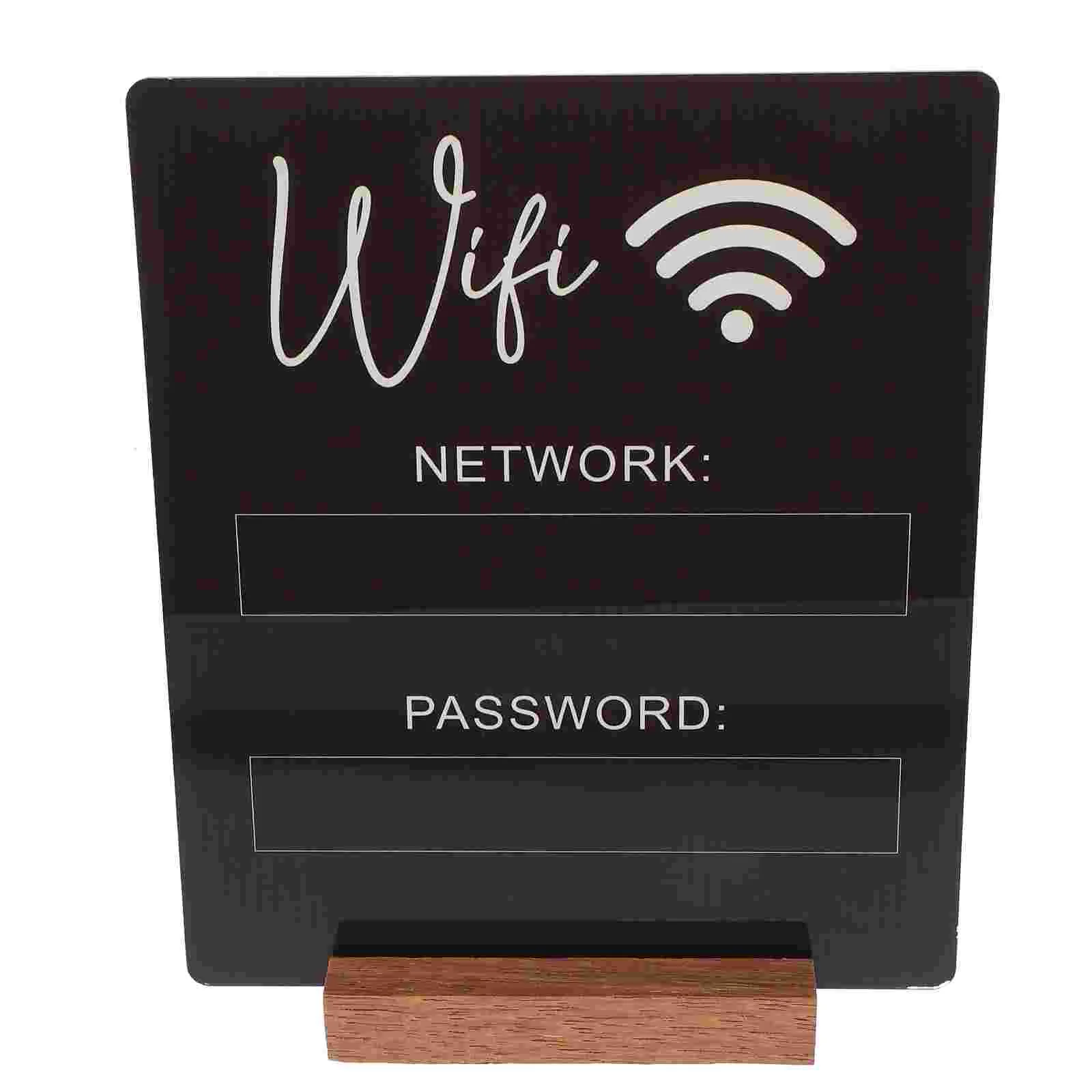 

Wifi Password Sign for Guest Room Reminder Table Decor Hotel Wireless Network Guests Acrylic Account