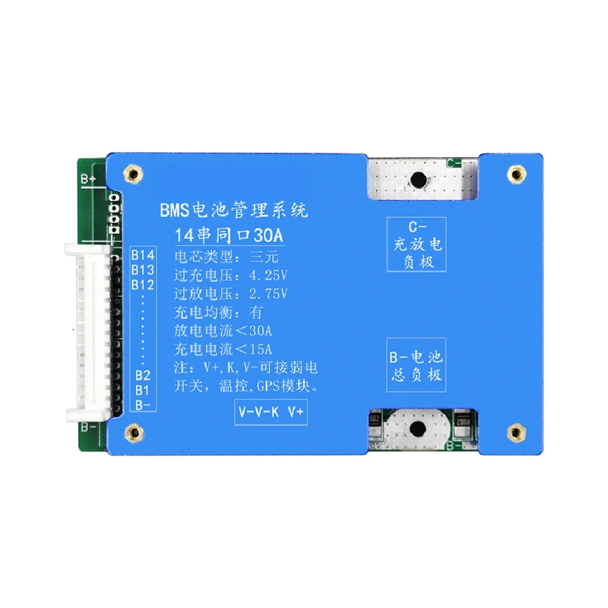 Защитная плата для тройной литиевой батареи 14S 30A, зарядка и разряд 52 в с функцией балансировки напряжения Bms для электровелосипеда
Защитная плата для тройной литиевой батареи 14S 30A, зарядка и разряд 52 в с функцией балансировки напряжения Bms для электровелосипеда