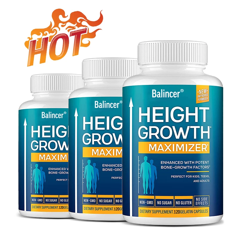 Balincer Height Growth Capsules Maximizer Promote Bone Growth and Health Calcium Vitamins Get Taller Supplement,Non-GMO
Balincer Height Growth Capsules Maximizer Promote Bone Growth and Health Calcium Vitamins Get Taller Supplement,Non-GMO