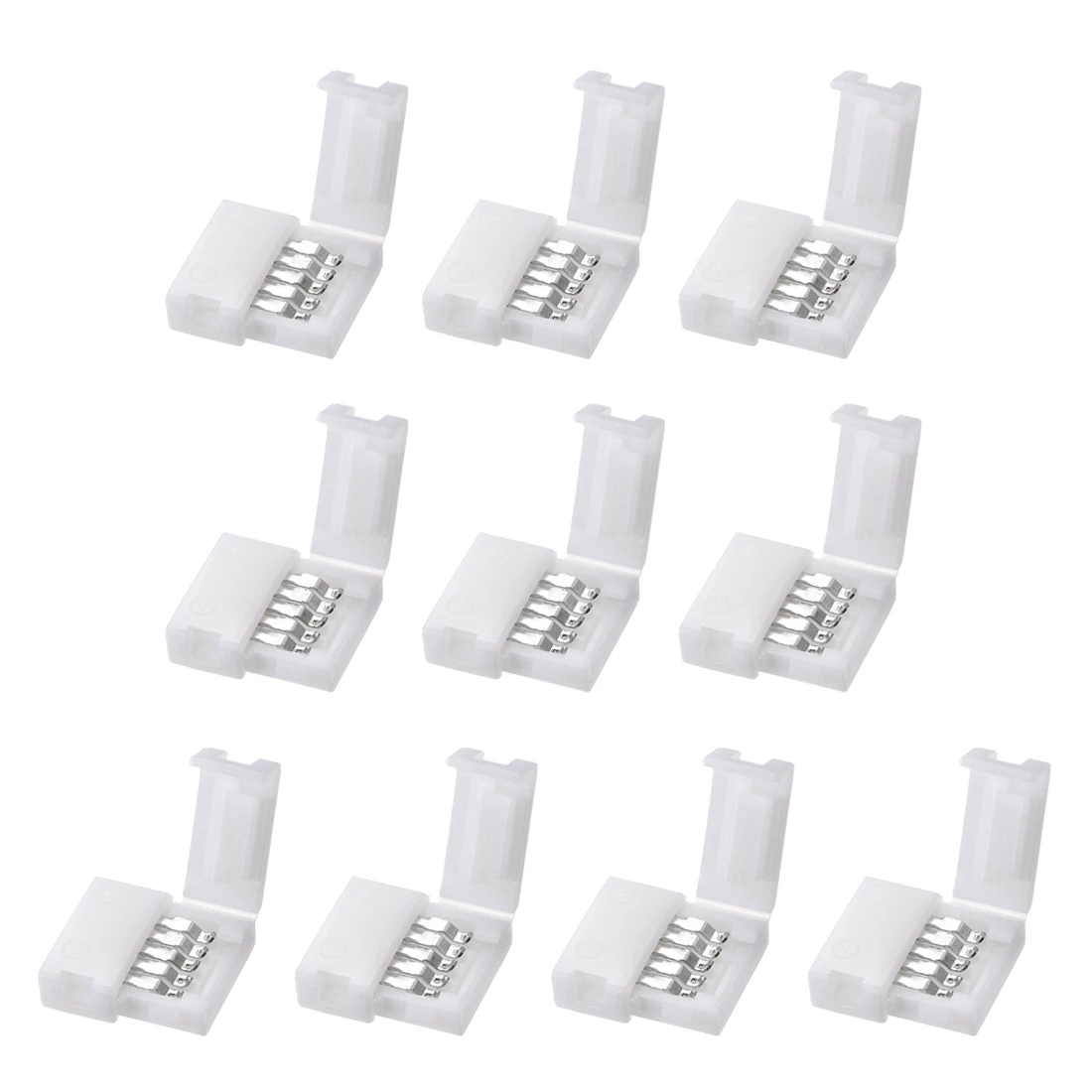 10/20Pcs 2Pin 4Pin 5Pin 8mm 10mm for 5050 3528 RGB(W) LED Light Strip Connector Solderless Free Welding Corner Clip-on Connector 
10/20Pcs 2Pin 4Pin 5Pin 8mm 10mm for 5050 3528 RGB(W) LED Light Strip Connector Solderless Free Welding Corner Clip-on Connector