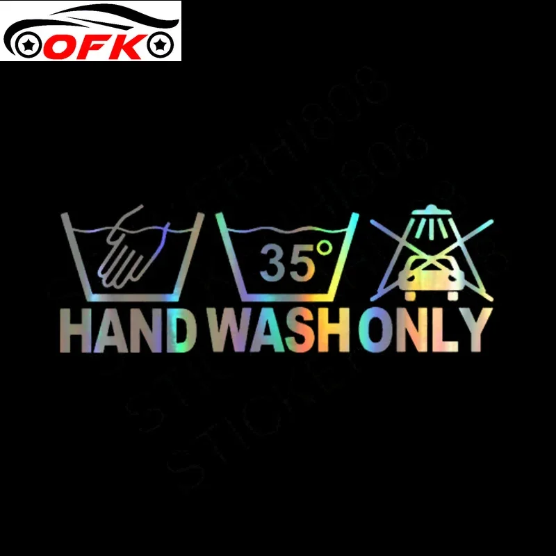 Classic Creative Hand Wash Only Car Sticker Decals Waterproof Sunscreen Reflective Anti-UV Fashion Styling PVC17.8CMX6CM
Classic Creative Hand Wash Only Car Sticker Decals Waterproof Sunscreen Reflective Anti-UV Fashion Styling PVC17.8CMX6CM