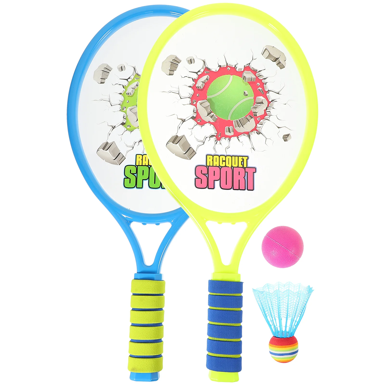 

Детские теннисные ракетки, набор ракеток для бадминтона, теннисные ракетки с тренировочными мячиками для детских спортивных игр