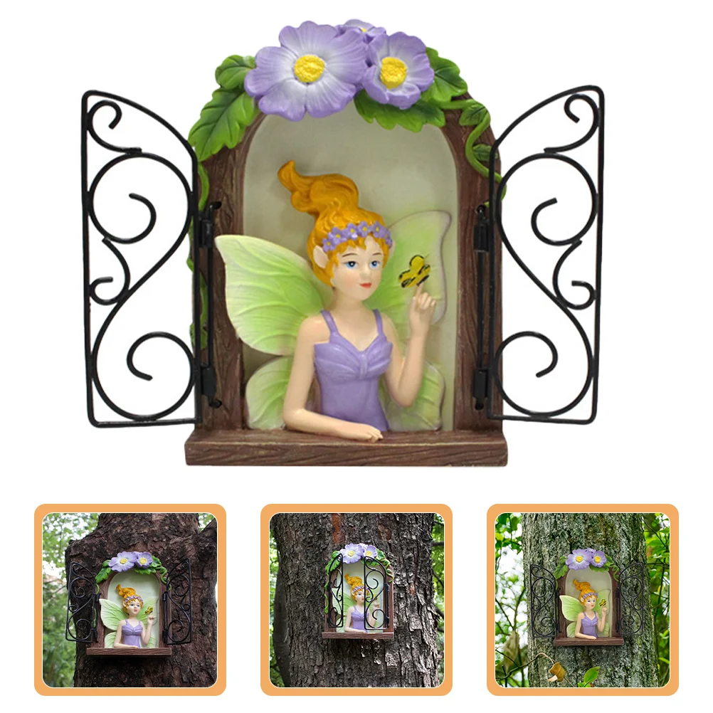Resin Fairy Window Tree Hanging Decoration Patio Fairy Decoration Outdoor Resin Craft
Resin Fairy Window Tree Hanging Decoration Patio Fairy Decoration Outdoor Resin Craft