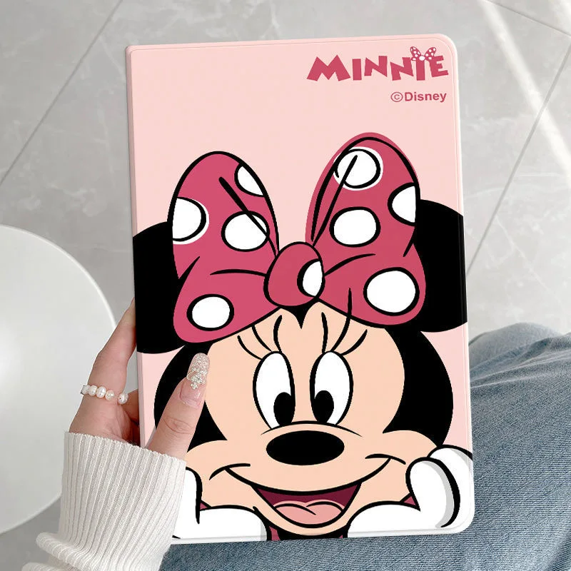 

Disney Mickey Minnie iPad Air 2021 Case Air 4 Silicone Protective Case For iPad Pro Mini 4 5 10.2 inch 8th Anti-drop Soft Cover