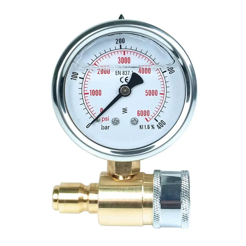 High Performance Pressure Washer Gauge,Pressure Gauge Kit 3/8 Inches Quick Connect 0-5000 PSI Easy Installation Durable
High Performance Pressure Washer Gauge,Pressure Gauge Kit 3/8 Inches Quick Connect 0-5000 PSI Easy Installation Durable