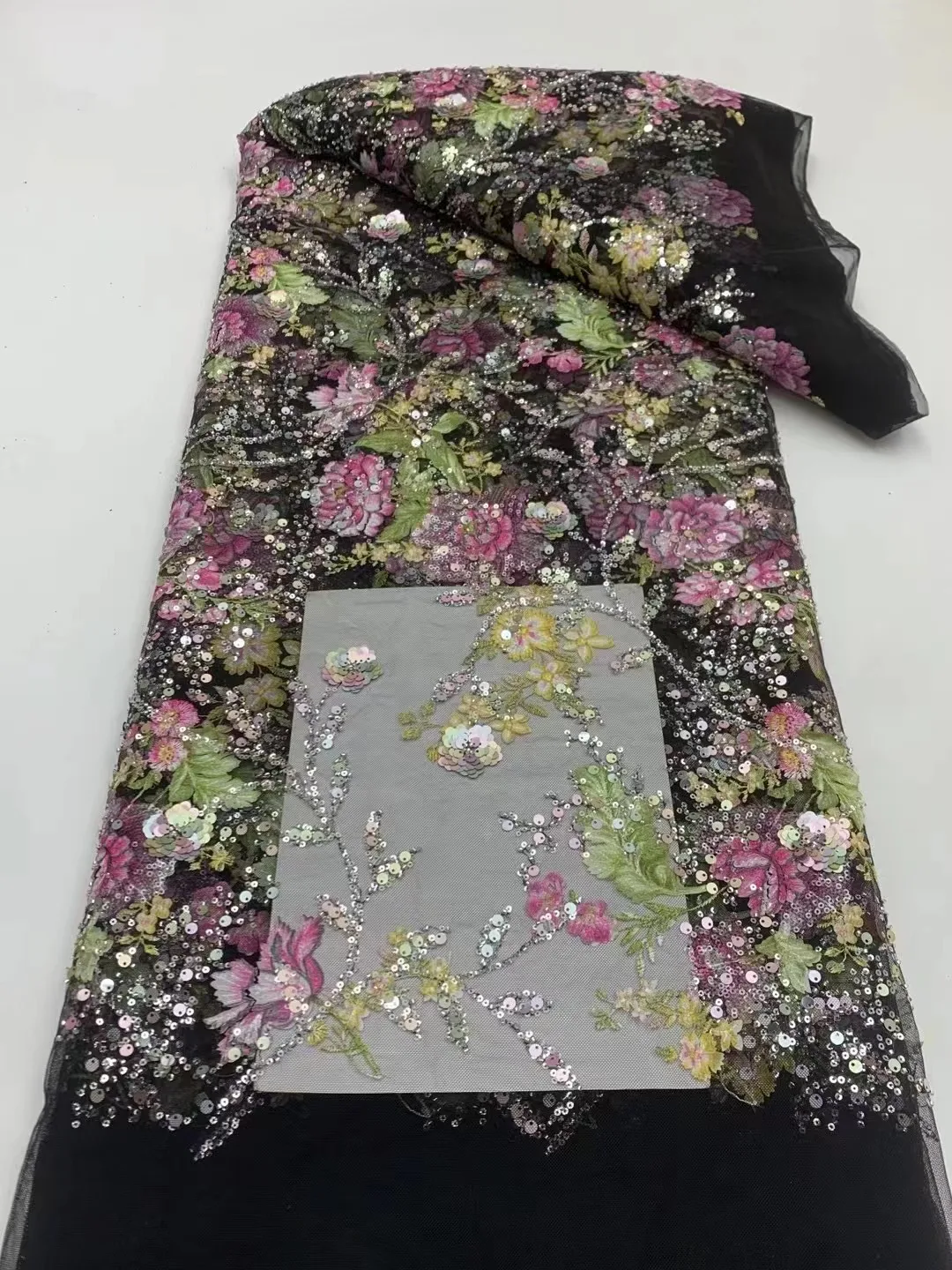 African Sequins Lace Fabric 2024 High Quality Tulle Lace French Nigerian Net Beaded Lace Fabric For Sewing Women Wedding Dress
African Sequins Lace Fabric 2024 High Quality Tulle Lace French Nigerian Net Beaded Lace Fabric For Sewing Women Wedding Dress