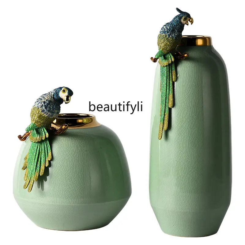 Enamel Ceramic Vase Decoration Light Luxury High-End Living Room TV Cabinet Hallway Decorations
Enamel Ceramic Vase Decoration Light Luxury High-End Living Room TV Cabinet Hallway Decorations