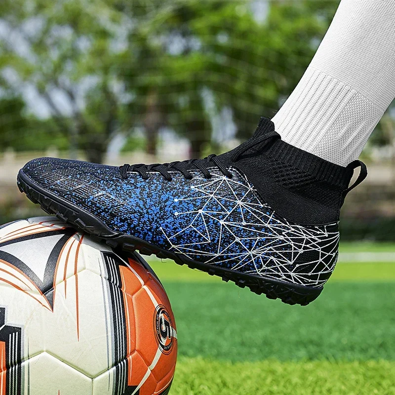 

Brand High Quality Men Soccer Shoes Footboot Boots Professional Grass Training Sport Match Comfortable Futsal Ultralight FG/TF