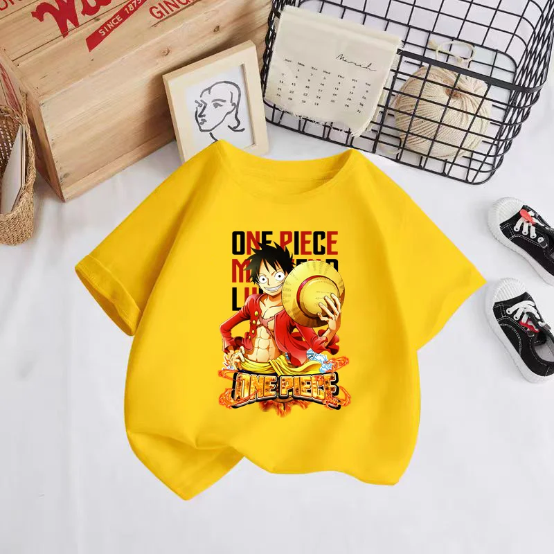 Fashion 2024 T-shirt Funny Anime One Pieces Children Clothing Cartoon Print T Shirt Student Boys/Girls Summer Sunmer Tops
Fashion 2024 T-shirt Funny Anime One Pieces Children Clothing Cartoon Print T Shirt Student Boys/Girls Summer Sunmer Tops