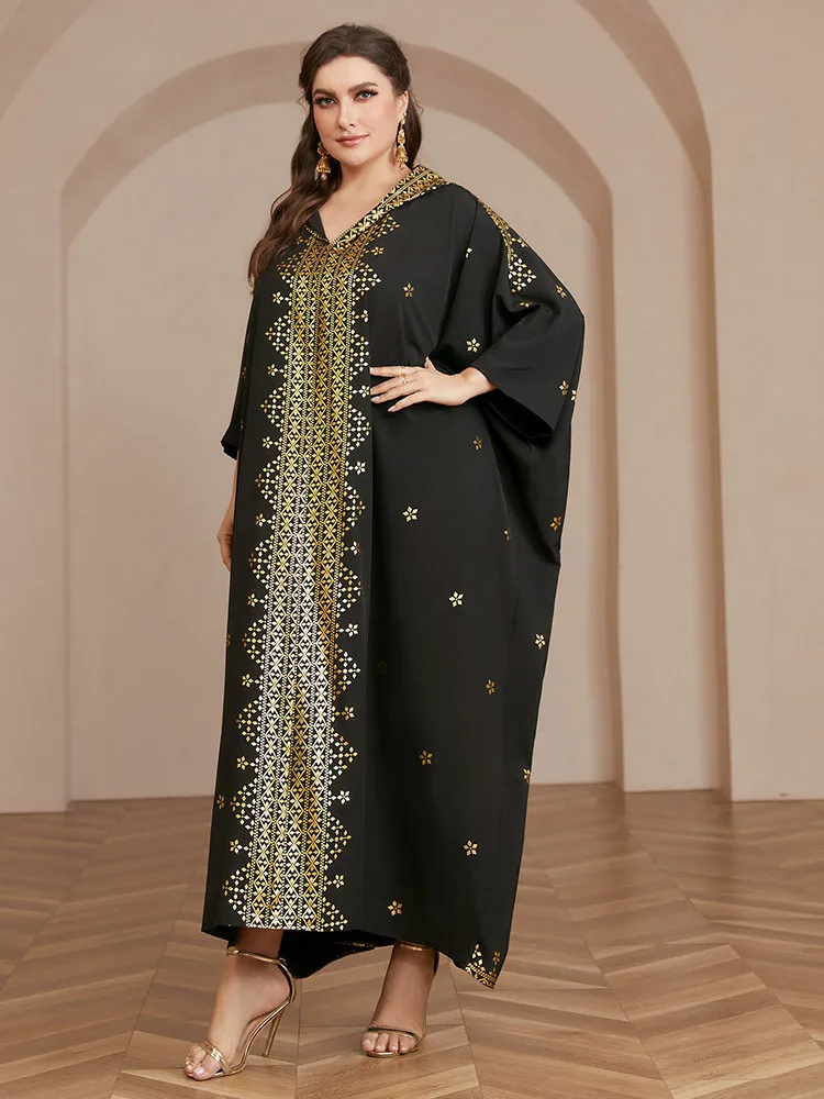 

Ramadan Women Muslim Loose Maxi Hooded Dress Eid Mubarak Djellaba Saudi Arabic Robe Dubai Turkey Kaftan Islamic Jalabiya Abaya