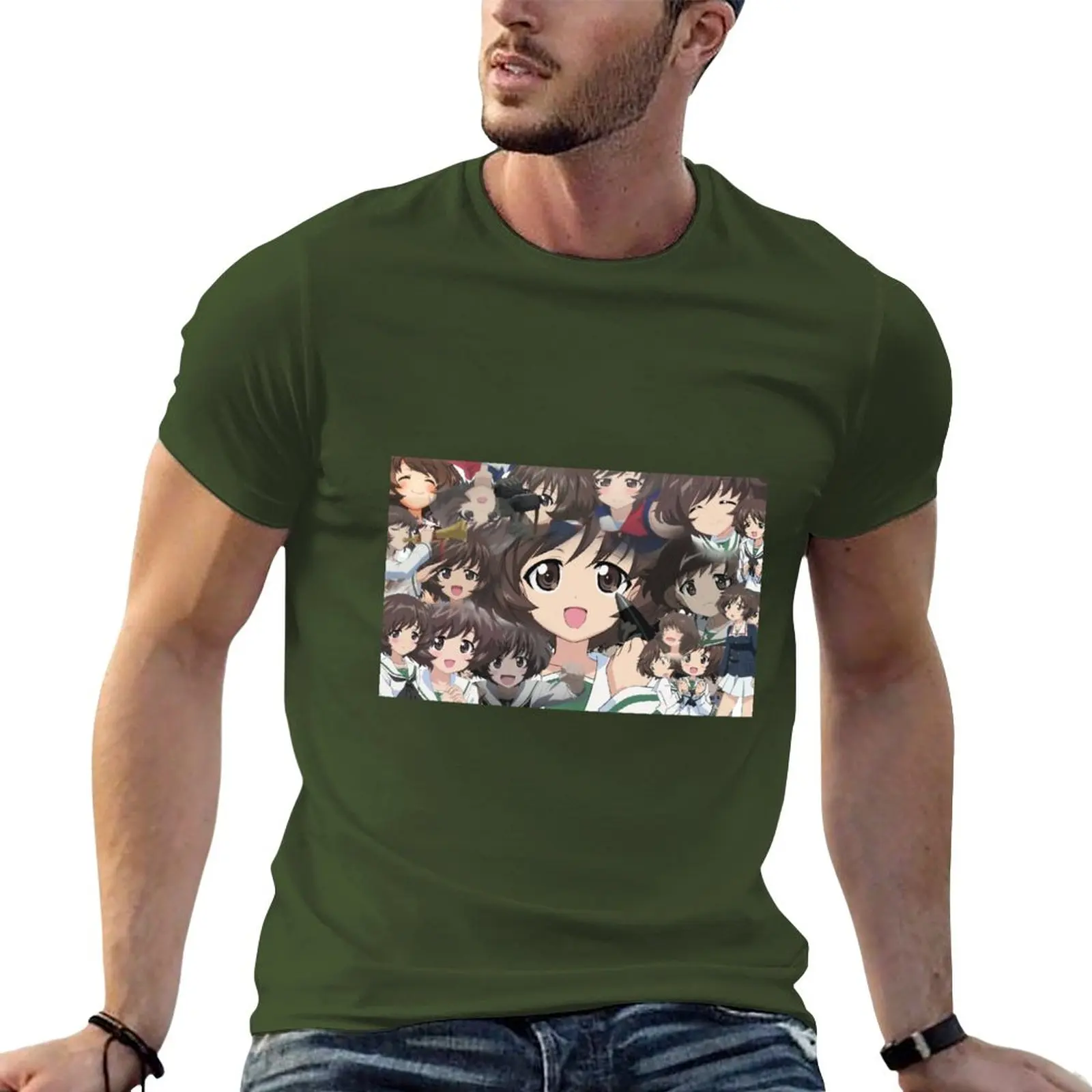

New Girls Und Panzer Yukari T-Shirt cute tops custom t shirts design your own aesthetic clothes mens big and tall t shirts