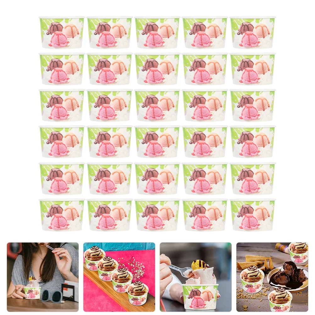 Disposable Ice Cream Cup No Lid Dessert Pudding Cups for Store Paper Soup Yogurt
Disposable Ice Cream Cup No Lid Dessert Pudding Cups for Store Paper Soup Yogurt
