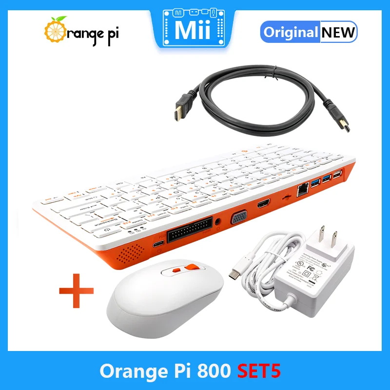 Блок питания Orange Pi 800 + 5 В 4A Type-C + беспроводная мышь + кабель HDMI, портативный мини-ПК RK3399 4K HD Wifi + BT 5,0, комплект игровой клавиатуры
Блок питания Orange Pi 800 + 5 В 4A Type-C + беспроводная мышь + кабель HDMI, портативный мини-ПК RK3399 4K HD Wifi + BT 5,0, комплект игровой клавиатуры