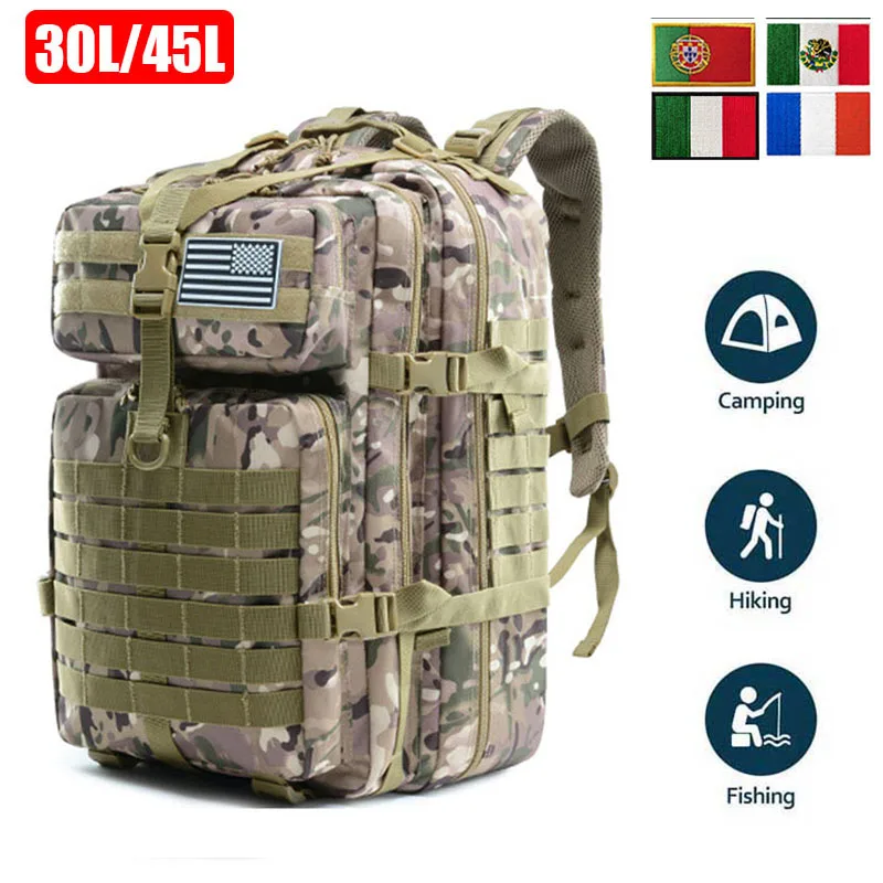 Нейлоновый тактический рюкзак 1000D для мужчин, уличная спортивная водонепроницаемая сумка 30 л или 50 л, ранец в стиле милитари для охоты, Походов, Кемпинга
Нейлоновый тактический рюкзак 1000D для мужчин, уличная спортивная водонепроницаемая сумка 30 л или 50 л, ранец в стиле милитари для охоты, Походов, Кемпинга