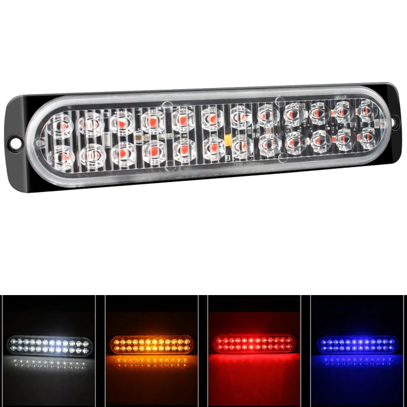 24SMD LED Light Warning Light LED Guide Light Strips Car LED Light LED Bar Lamp Emergency Signal Lamps for Motorcycle SUV Truck
24SMD LED Light Warning Light LED Guide Light Strips Car LED Light LED Bar Lamp Emergency Signal Lamps for Motorcycle SUV Truck