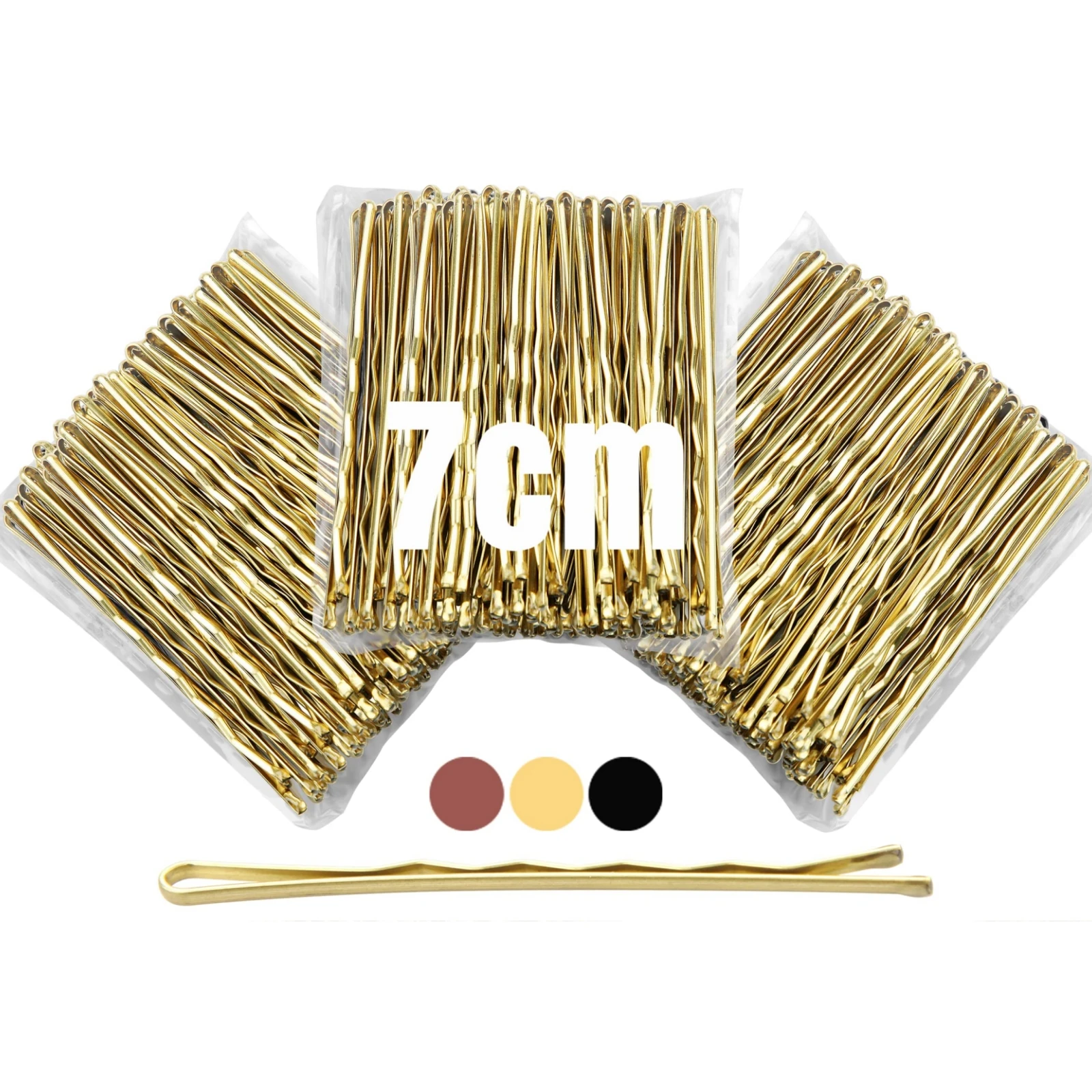 

50Pcs Hair Pins Kit Hair Clips Secure Hold Bobby Pins Hair Clips for Women Girls and Hairdressing Salon (Blonde)