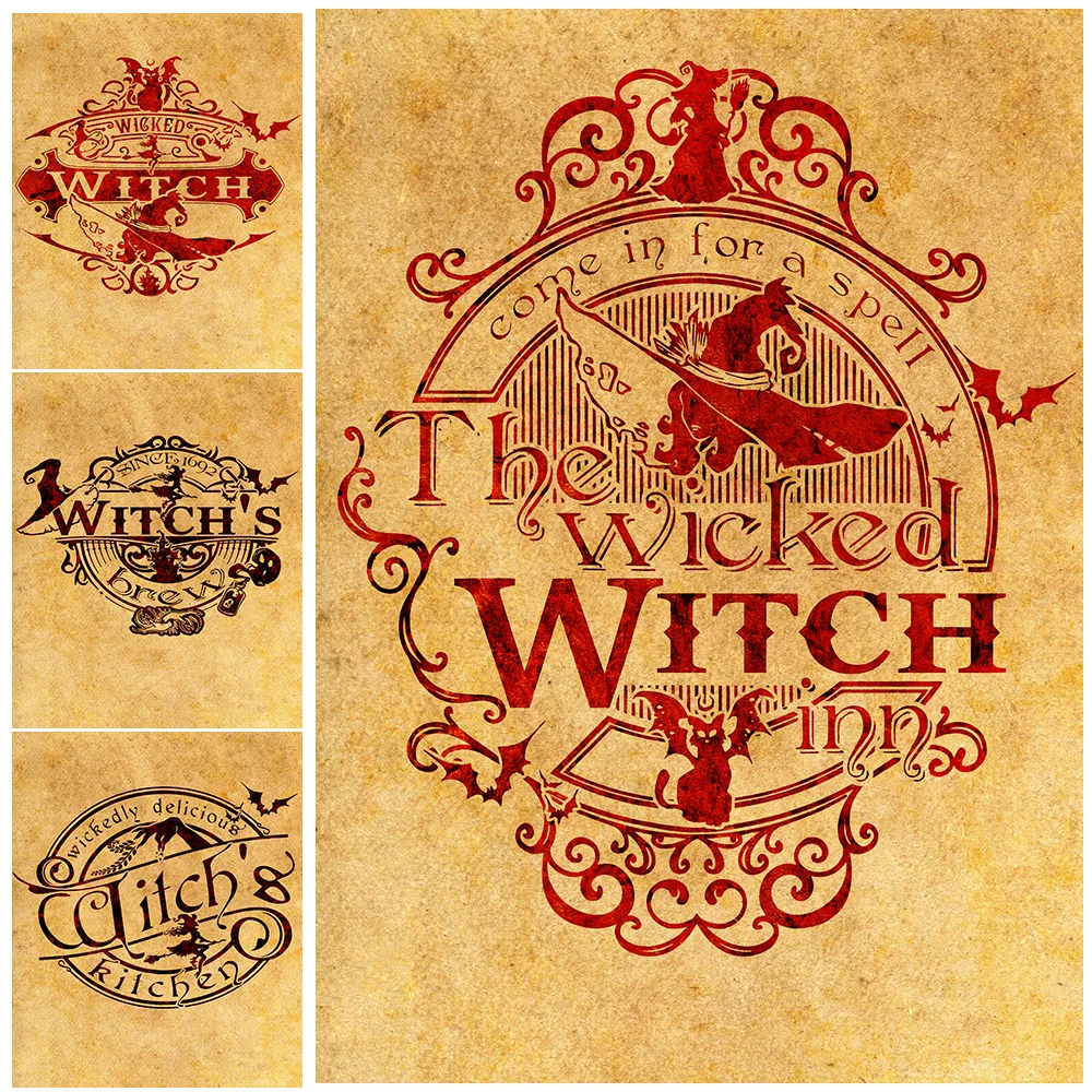 Witchs Kitchen Wickedly Art Poster Print,The Wicked Witch Inn,Vintage Wall Art Canvas Print, For Living Room Decoration Unframed
Witchs Kitchen Wickedly Art Poster Print,The Wicked Witch Inn,Vintage Wall Art Canvas Print, For Living Room Decoration Unframed