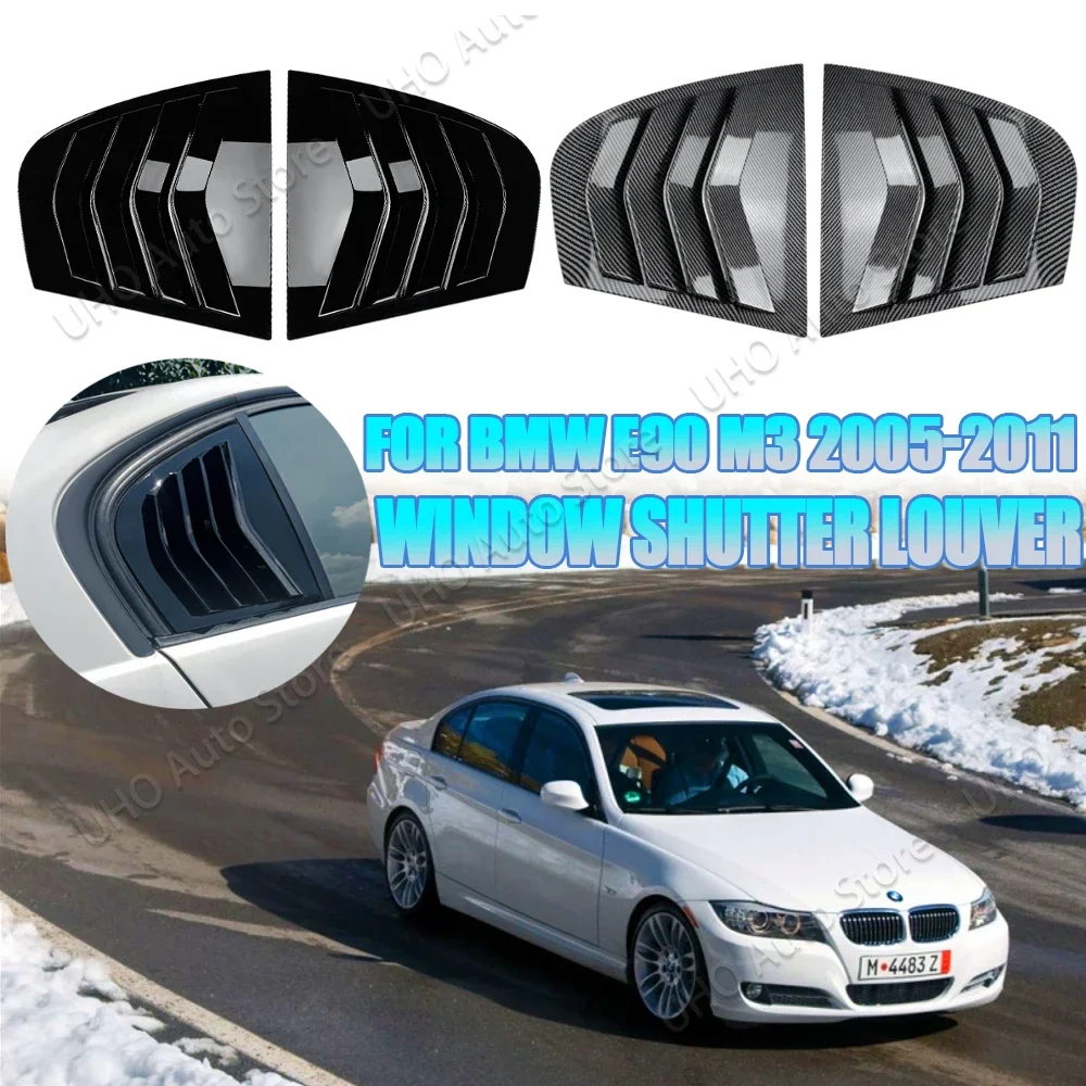 

For BMW E90 320i 325i 328i 330i 335i M3 Sedan 2005-2012 Car Rear Window Side Vent Shutter Louver Cover Trim Exterior Accessories