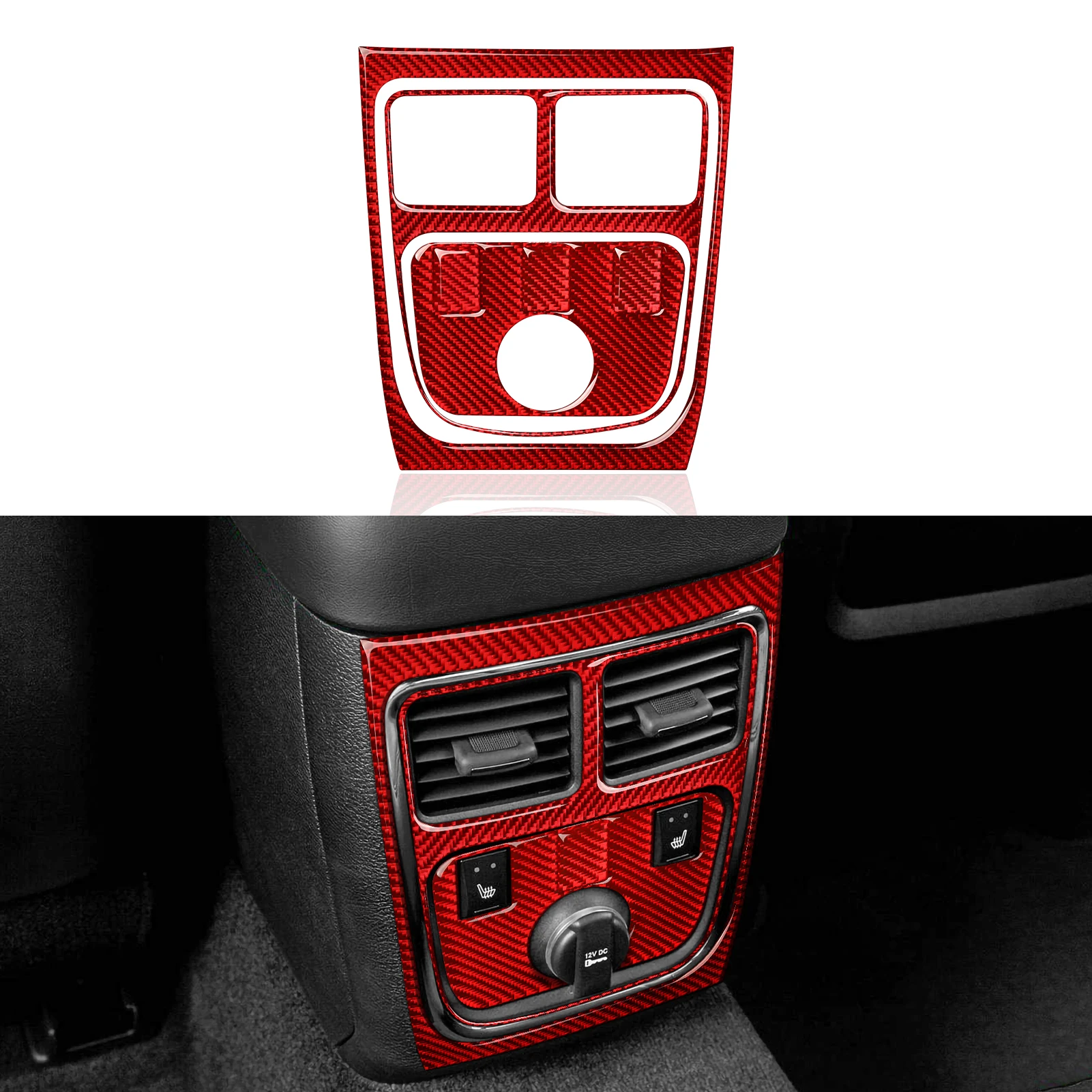 Аксессуары для Dodge Charger 2011-2023/Chrysler 300 2011-2023, Автомобильный задний подлокотник из углеродного волокна, выходное отверстие переменного тока, наклейка на решетку вентиляции
Аксессуары для Dodge Charger 2011-2023/Chrysler 300 2011-2023, Автомобильный задний подлокотник из углеродного волокна, выходное отверстие переменного тока, наклейка на решетку вентиляции