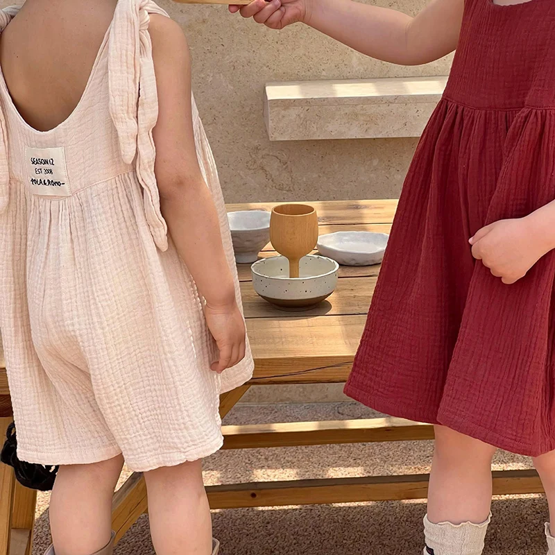 MILANCEL New Summer Kids Jumpsuit Children Cute Gauze Loose Shorts Girls Overalls
MILANCEL New Summer Kids Jumpsuit Children Cute Gauze Loose Shorts Girls Overalls