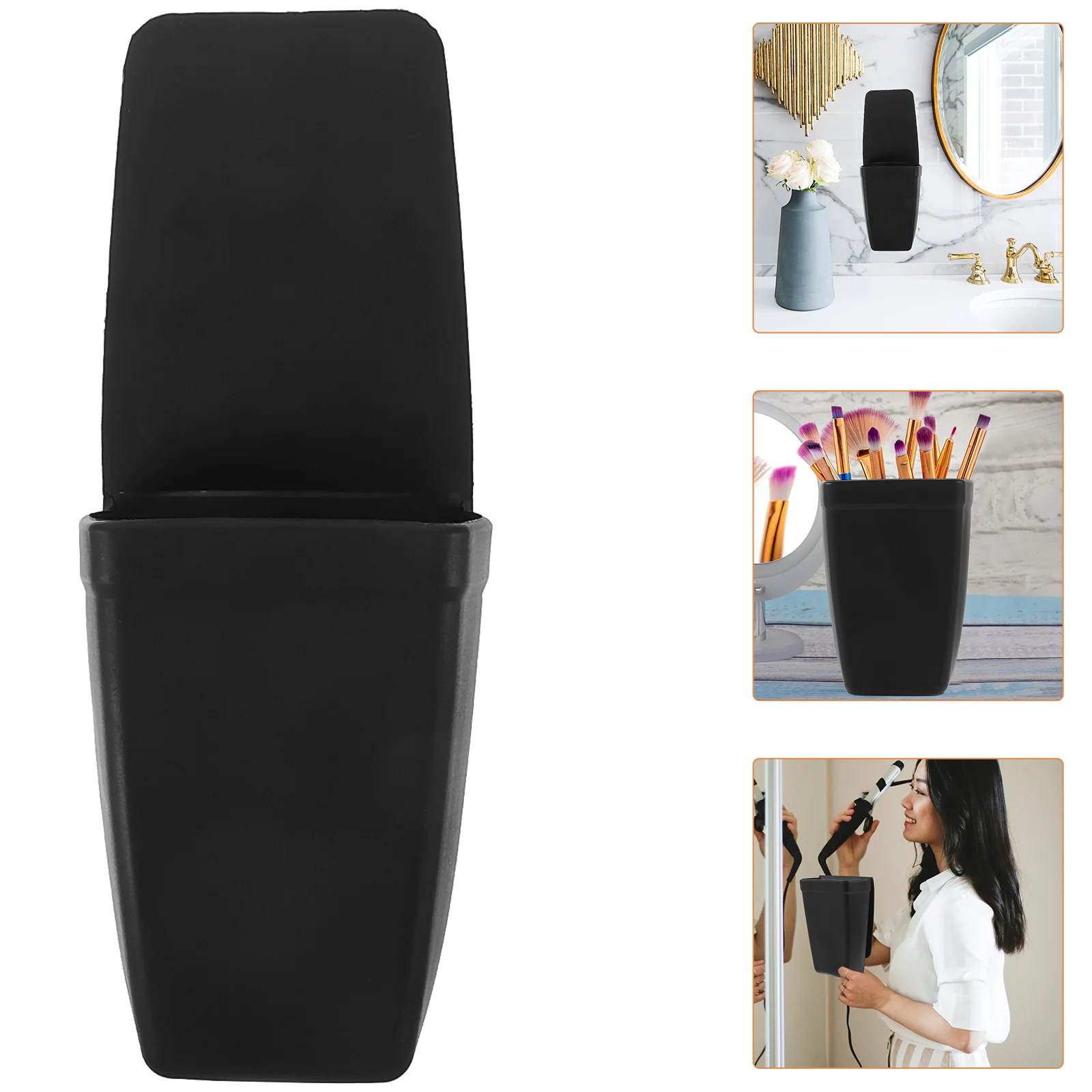 Hair Blow Dryer Hot Tool Holder with Suction Cup Storage Bathroom Organizers and Silica Gel Curling Iron
Hair Blow Dryer Hot Tool Holder with Suction Cup Storage Bathroom Organizers and Silica Gel Curling Iron
