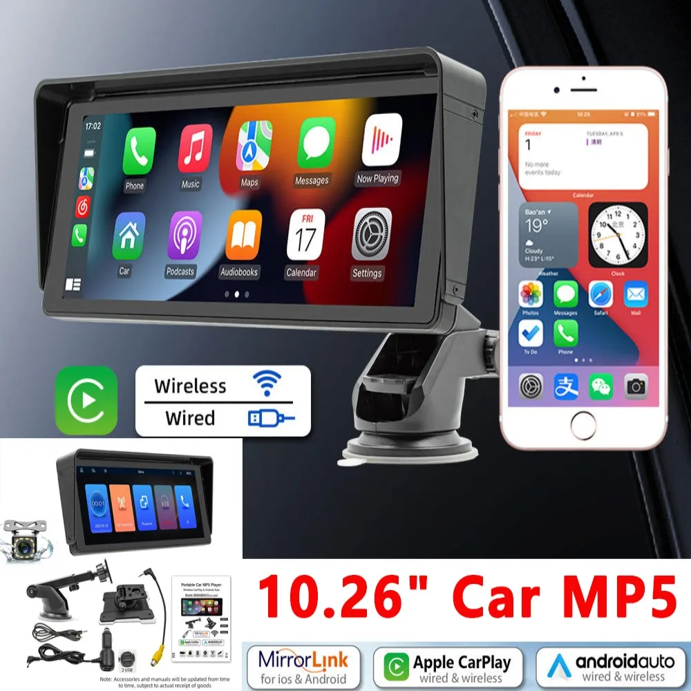 10.26" Dash Cam Rear View Camera Carplay & Android Auto Smart Player With Voice Control Vehicle Mounted DVR BT FM Mirror Monitor
10.26" Dash Cam Rear View Camera Carplay & Android Auto Smart Player With Voice Control Vehicle Mounted DVR BT FM Mirror Monitor
